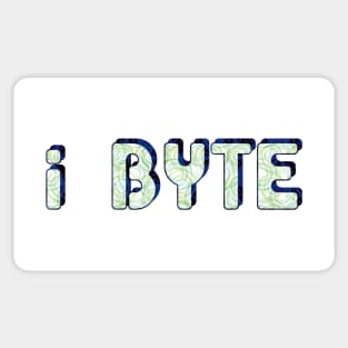 I Byte Patterned Sticker